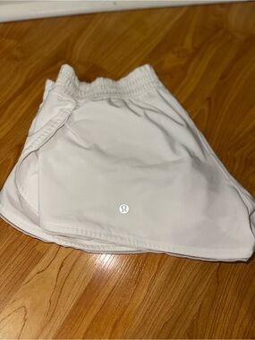 Lululemon White Athletic Shorts
